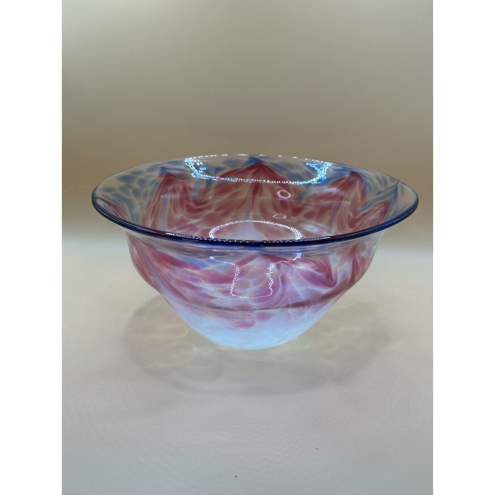 John Sullivan Art Glass Bowl Signed 1997
